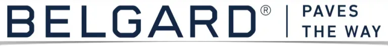 A logo for belgard paves the way is shown