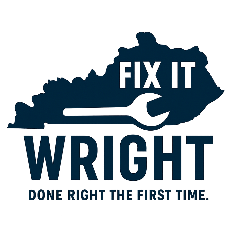Logo: Kentucky outline with wrench. 