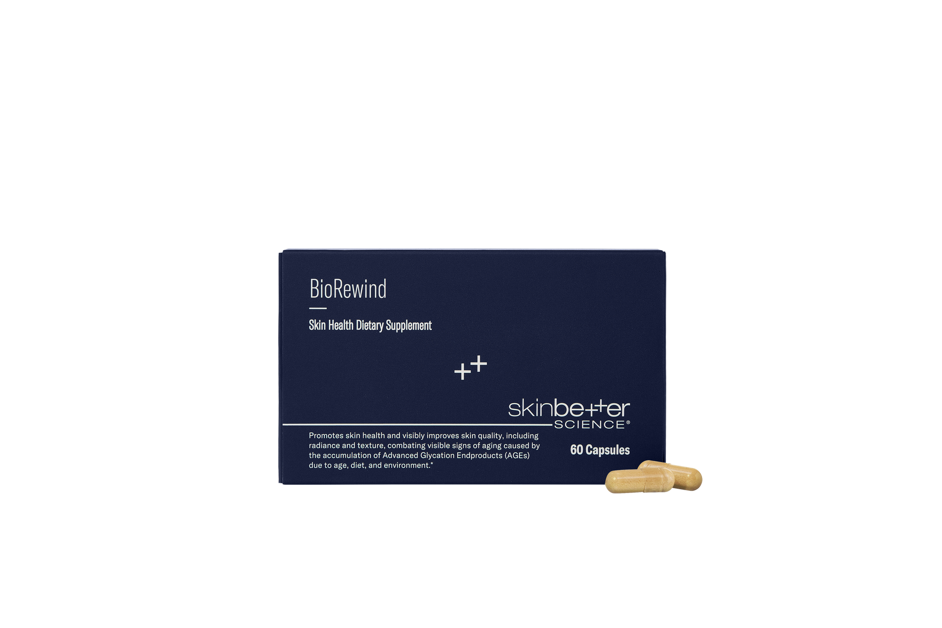 Dark blue box of 