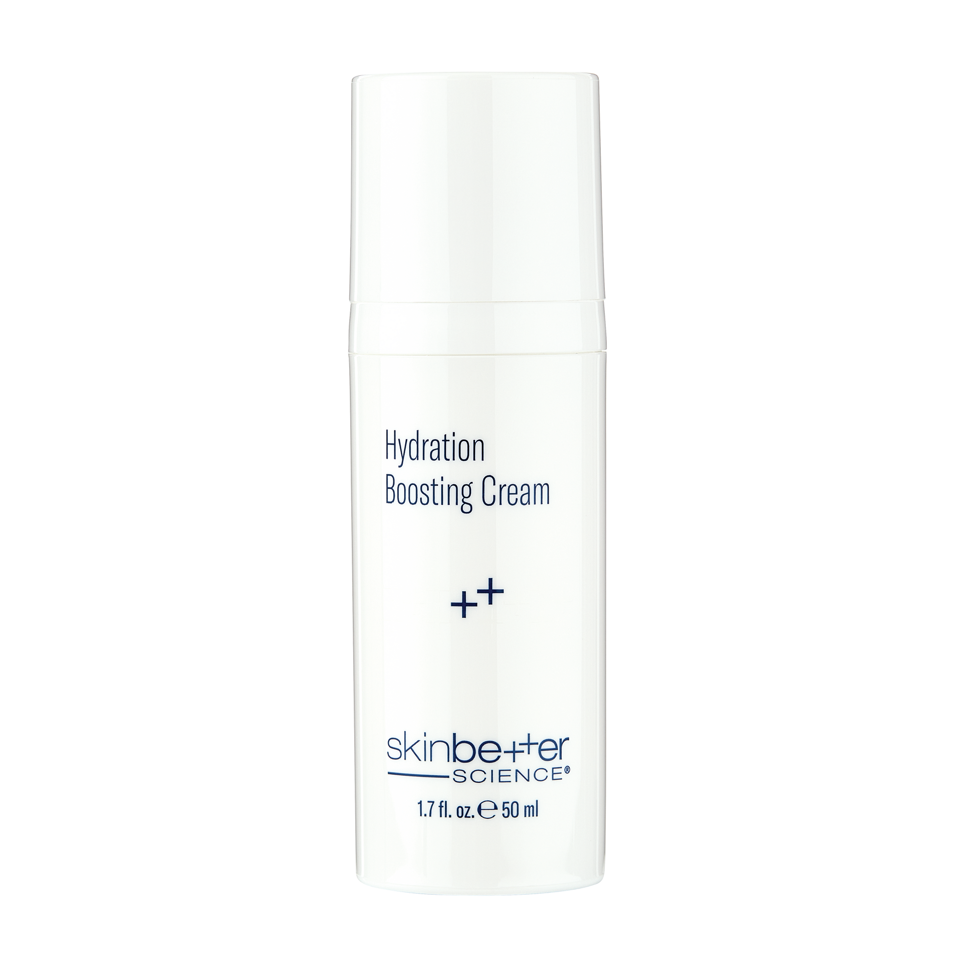 White skincare cream bottle with 