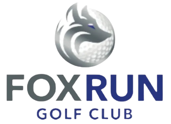 A logo for the fox run golf club