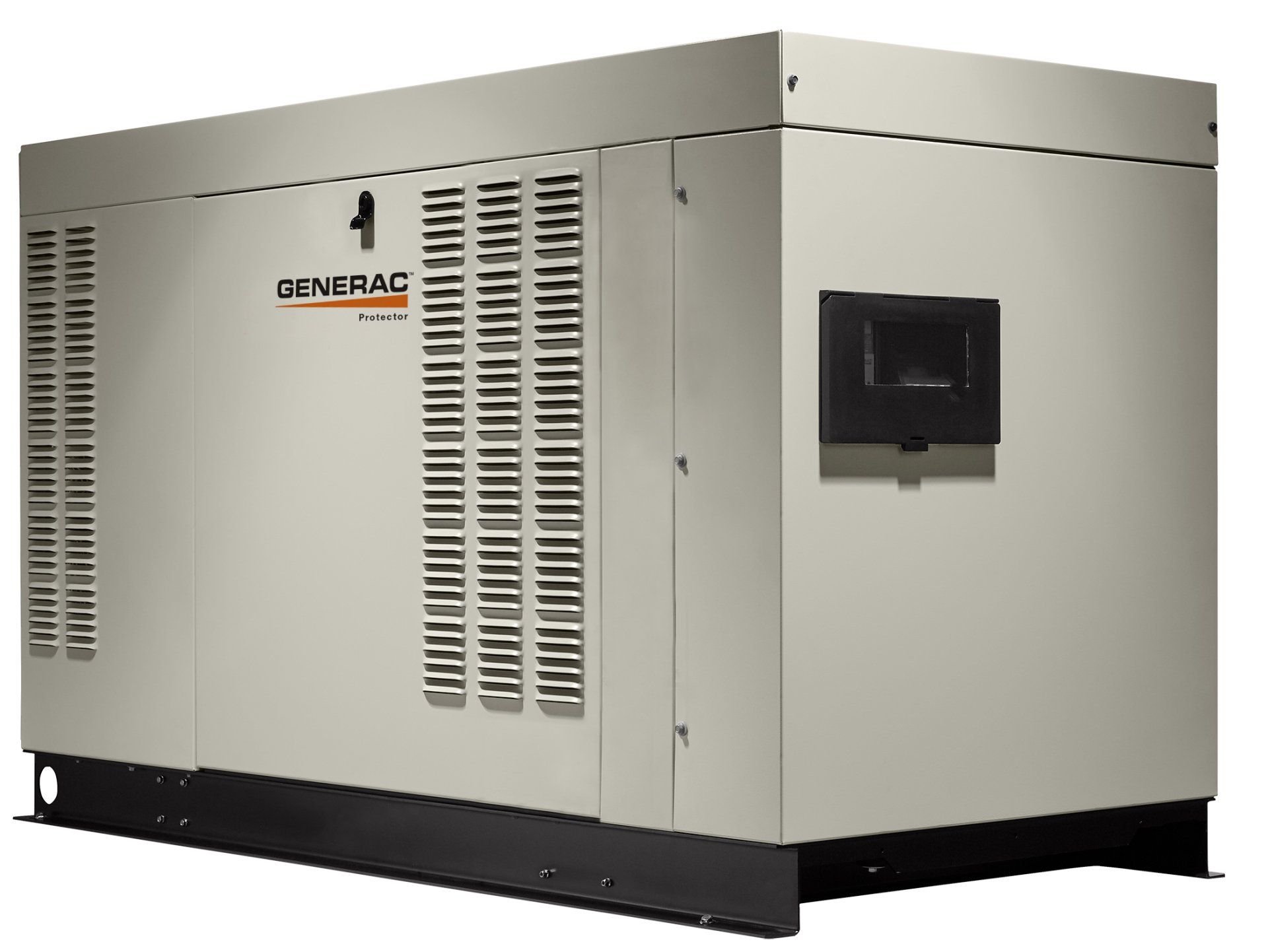 a genpac generator is shown on a white background