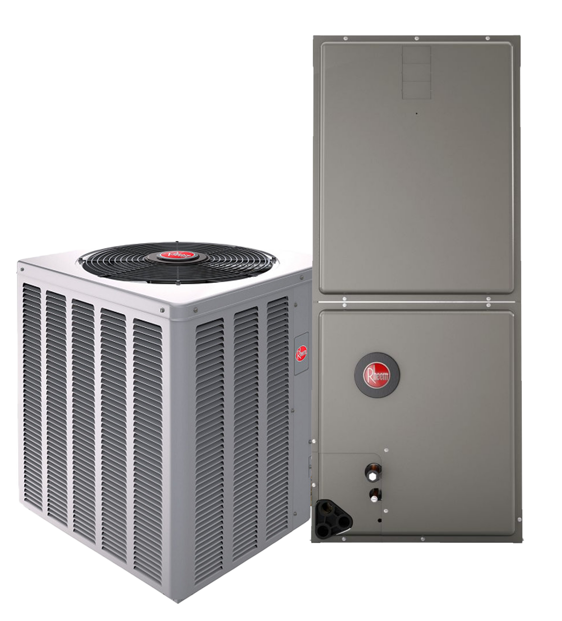 a picture of an air conditioner and a refrigerator on a white background .