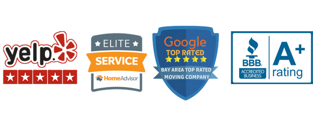 A collage of logos for yelp , google , elite service , and bbb rating.