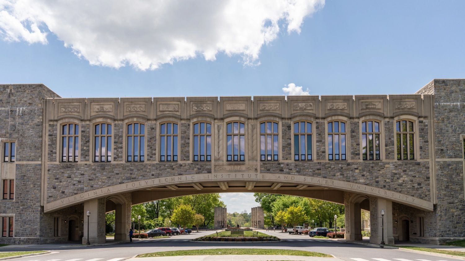 Torgersen Hall on the campus of Virginia Tech in Blacksburg, VA