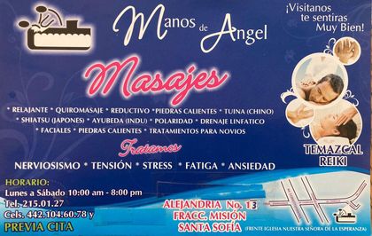 MASAJES RELAJANTES MANOS DE ANGEL
