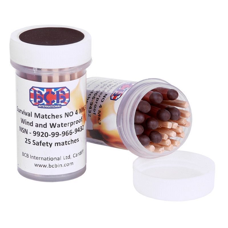 BCB waterproof matches 1 x 25 pcs