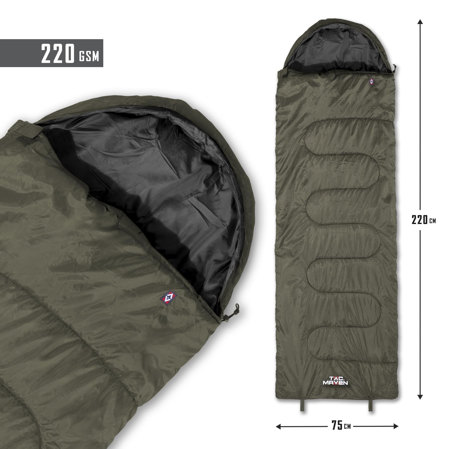 SENTINEL SLEEPING BAG 220GR/m² GREEN