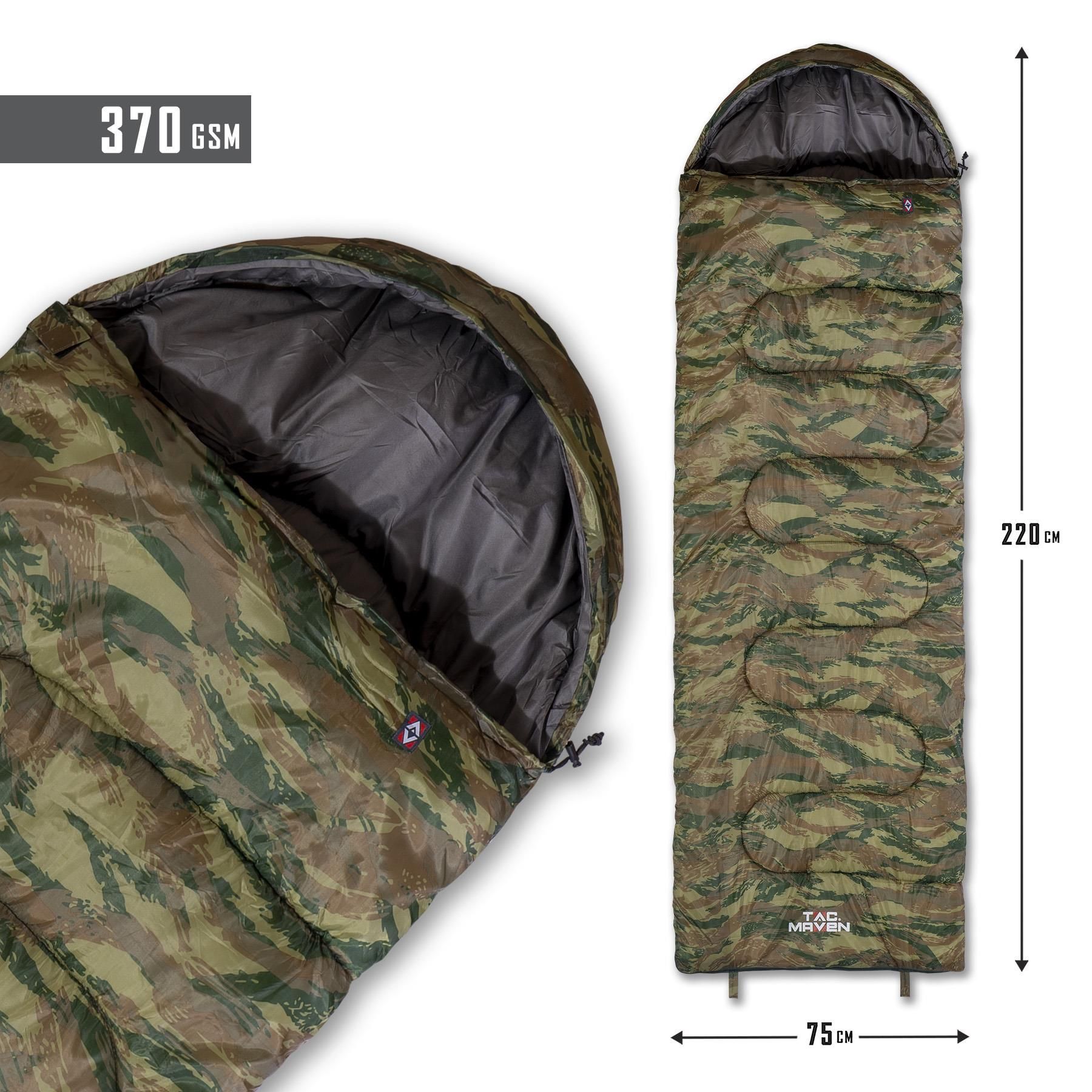 MAJOR SLEEPING BAG 370GR/m² CAMO