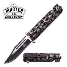 Master USA | Bowie Knife Camo Skull Style | Grey