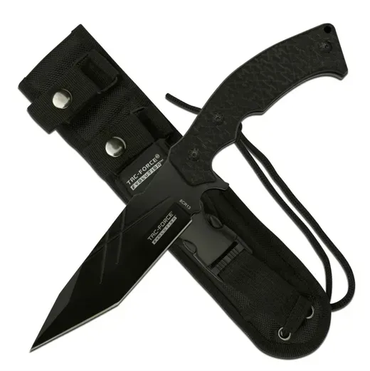 Tac Force | Fixed Tanto Knife | Black