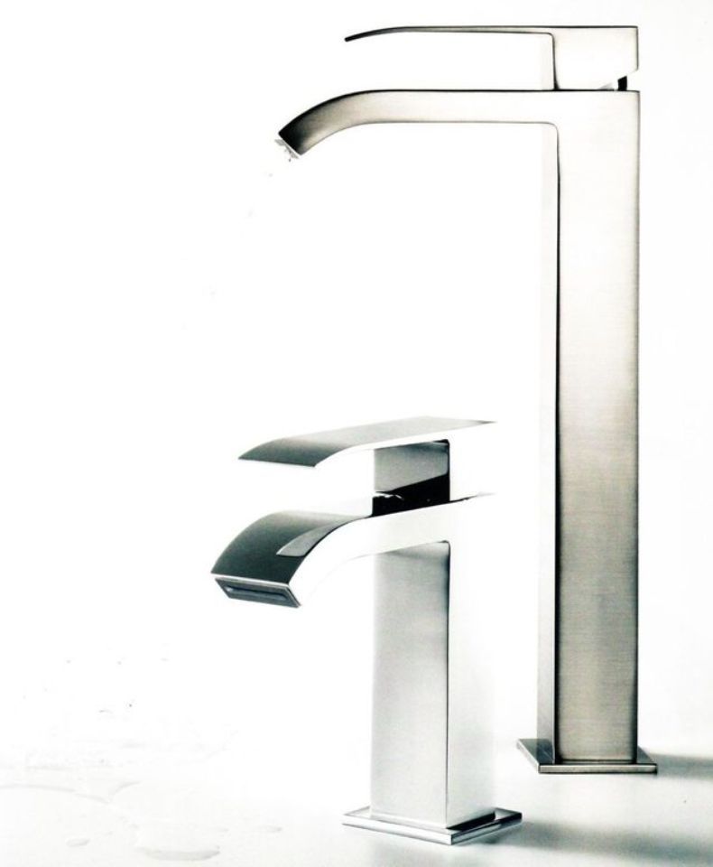 rubinetteria dal design minimal in acciaio inox