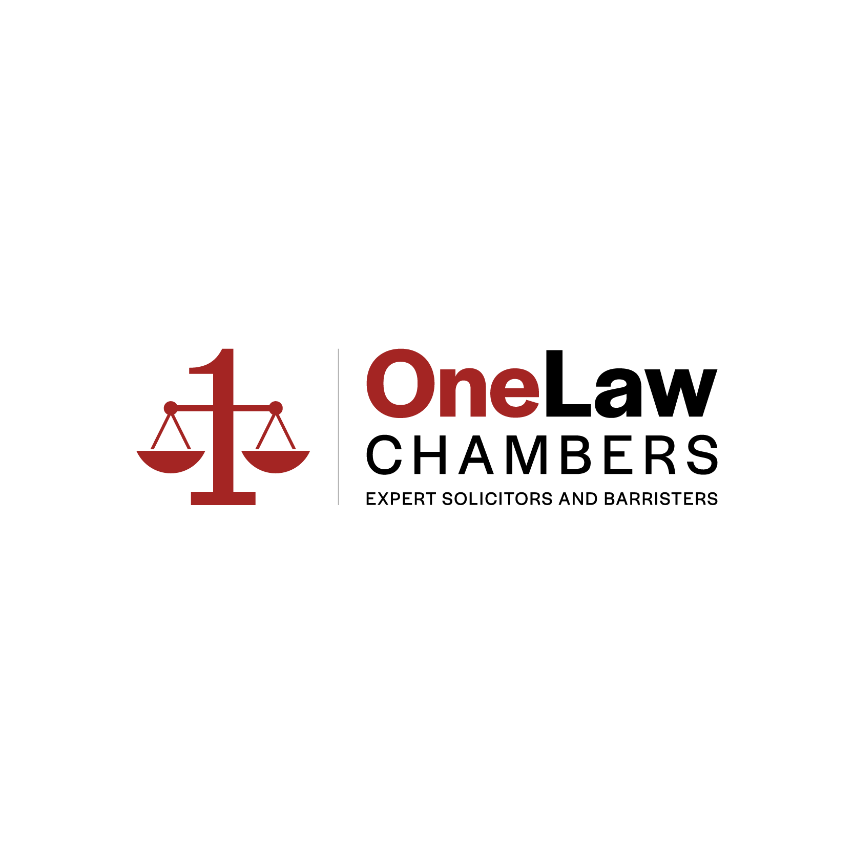 It is a logo for a law firm called one law chambers.