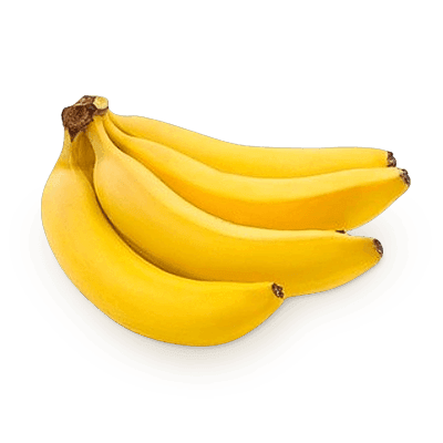 A bunch of bananas on a white background