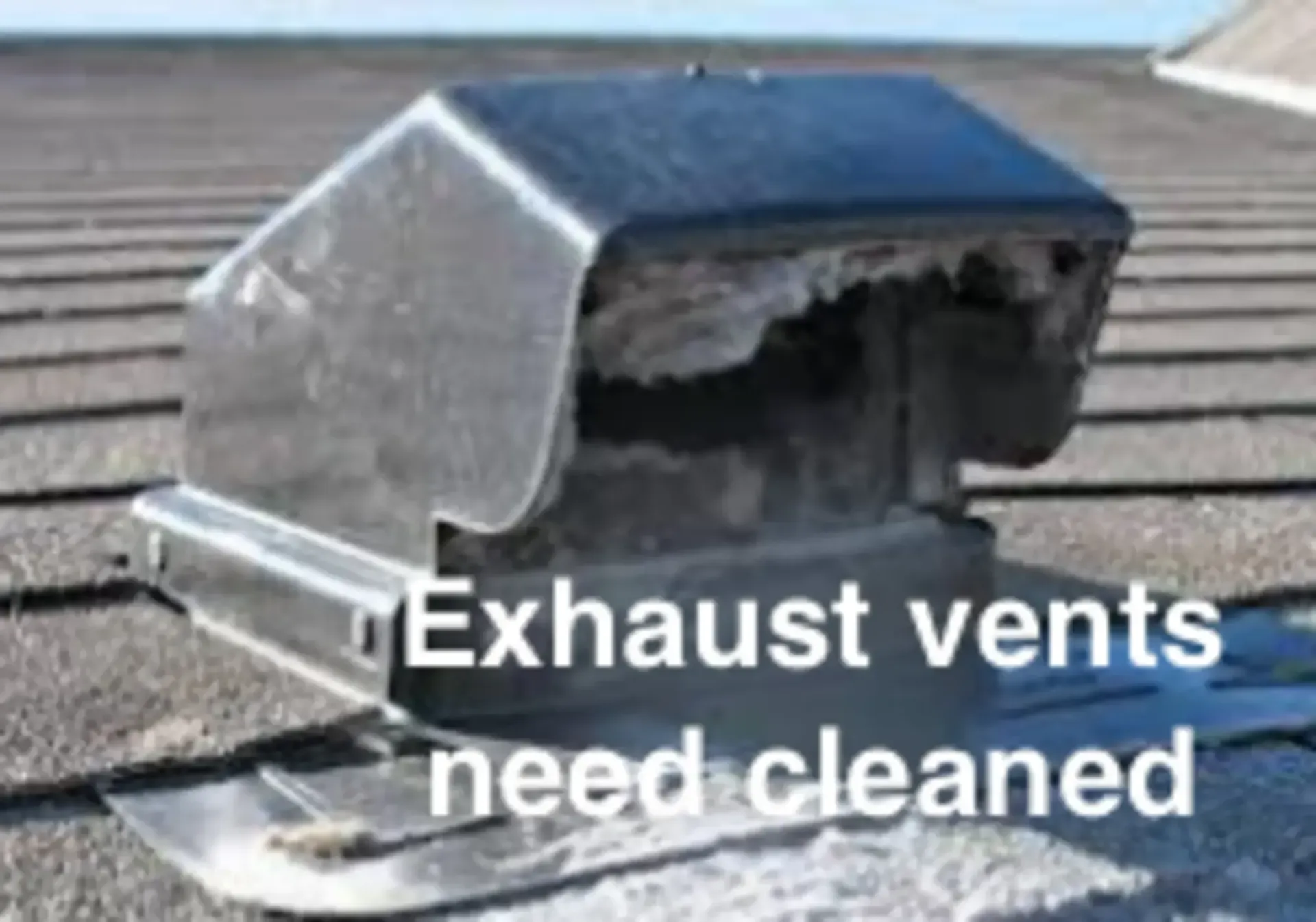 Love's Dryer Vent Cleaning - Exhaust vents on a roof need to be cleaned