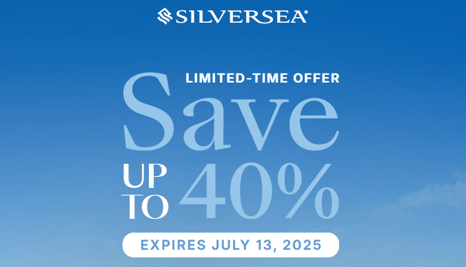 Silversea limited time offer save up to 40 % expires july 13 2025