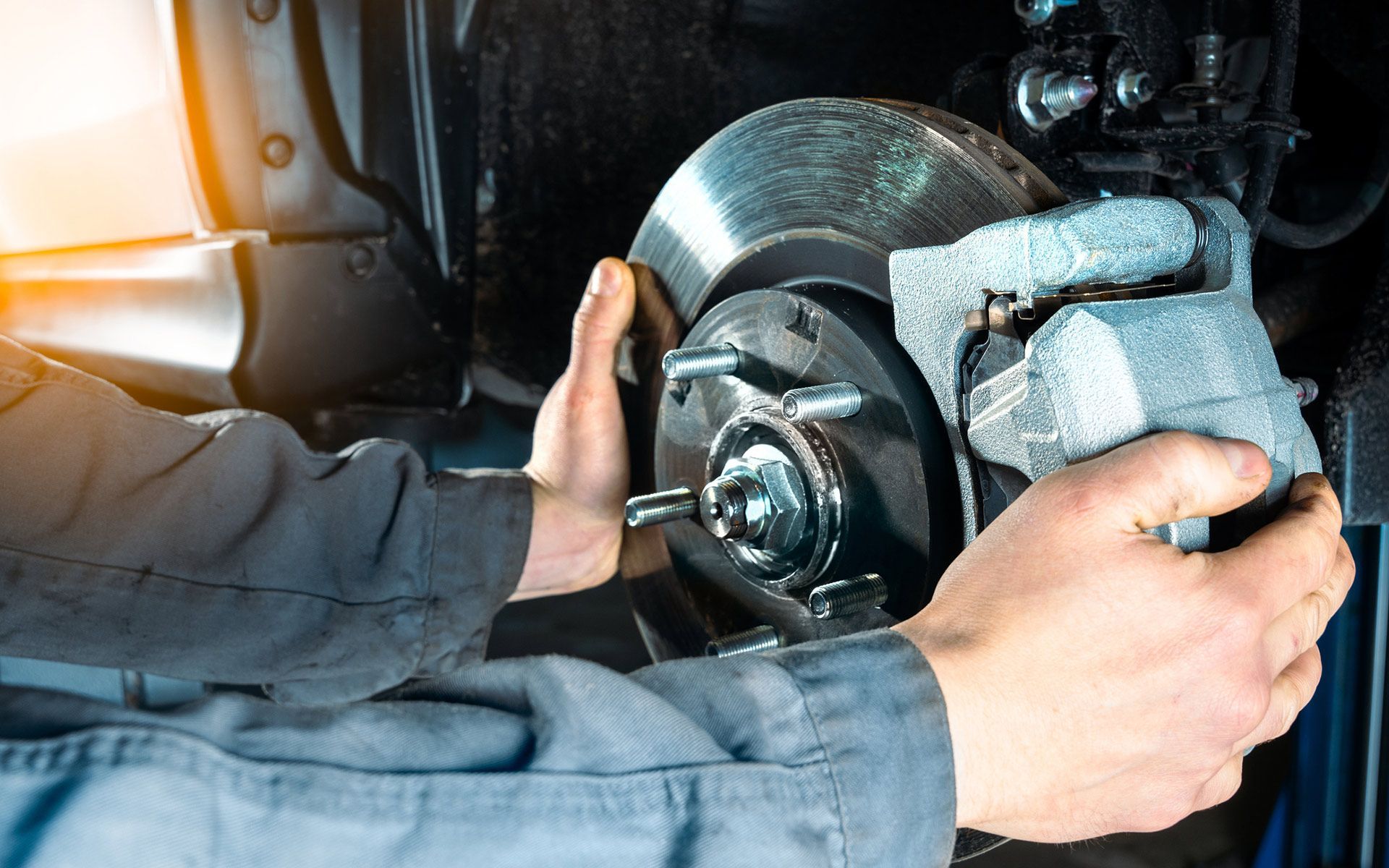 Checking Car Brake — Augusta, GA — Car Plus LLC