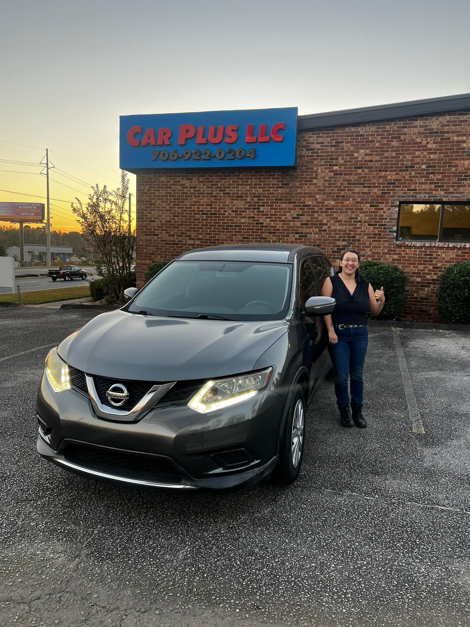 Happy Woman With Car — Augusta, GA — Car Plus LLC