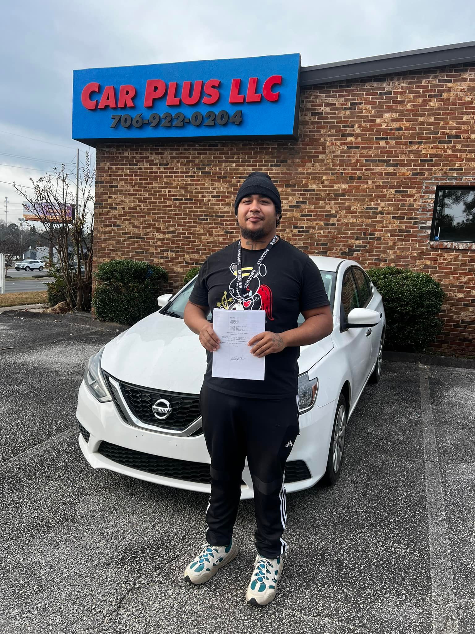 Man With Nissan Car — Augusta, GA — Car Plus LLC