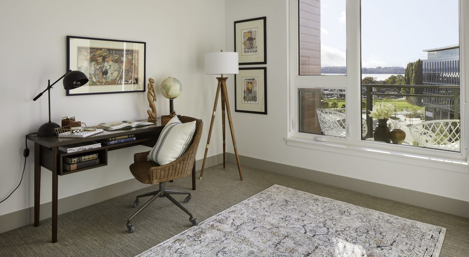 Work desk at Kirkland Urban in Kirkland, WA.