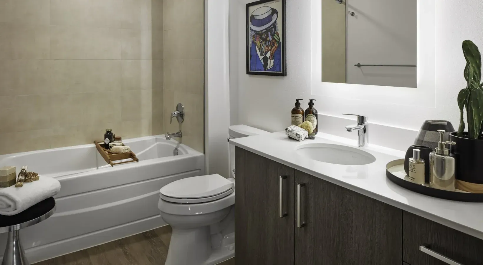 Bathroom at Kirkland Urban in Kirkland, WA.