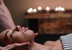 A person enjoying a massage.