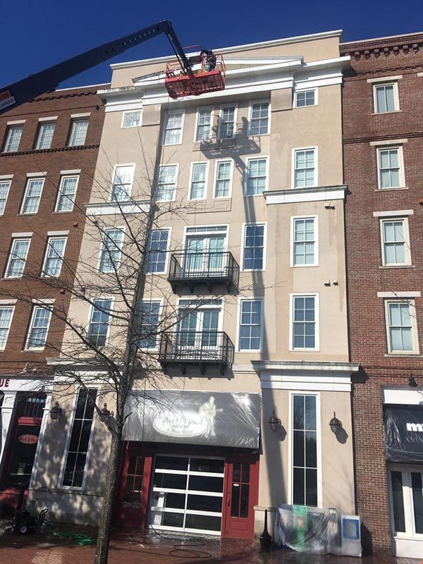 Building with a Crane on Top of it