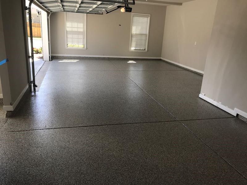 Garage with a Concrete Floor