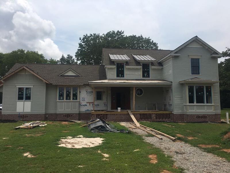 White House with a Gray Roof