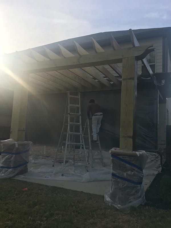 Construction of a House Patio