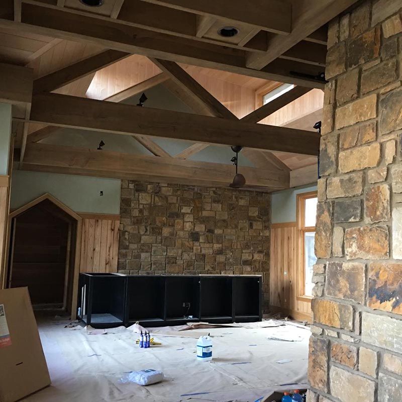 Room with a Stone Wall