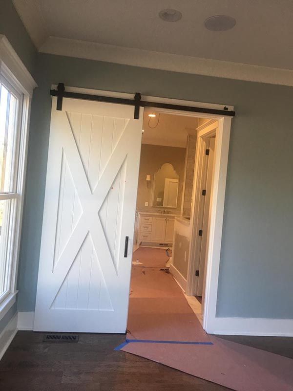 Room with a Sliding Barn Door