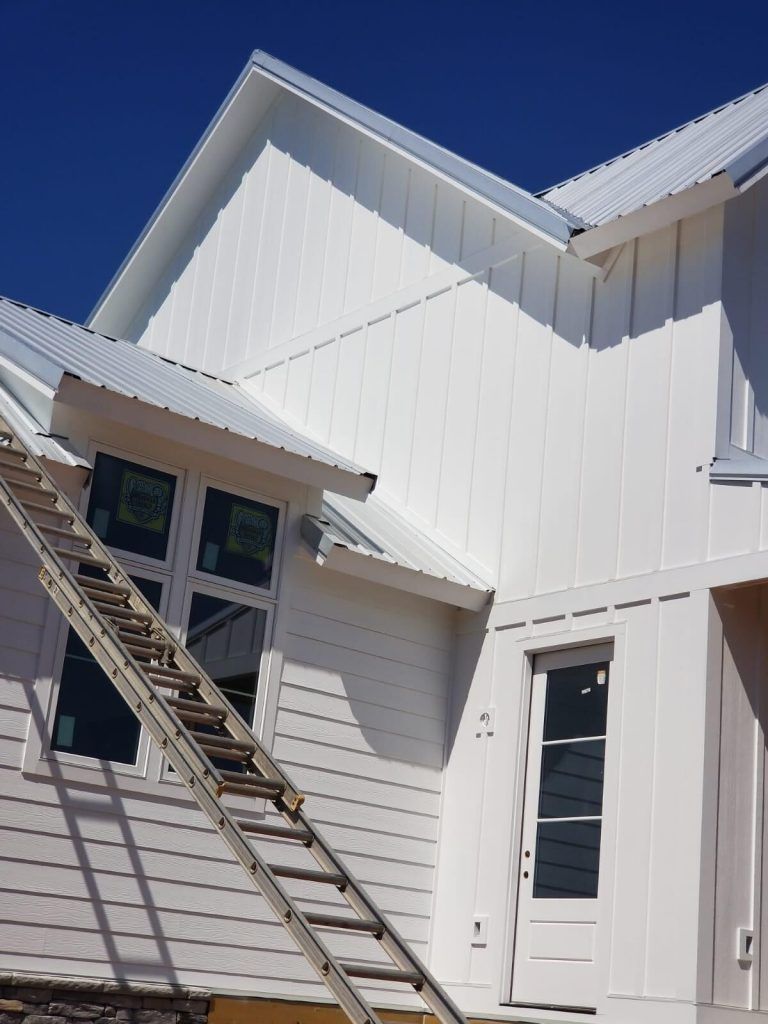 House with a Ladder on the Side of it