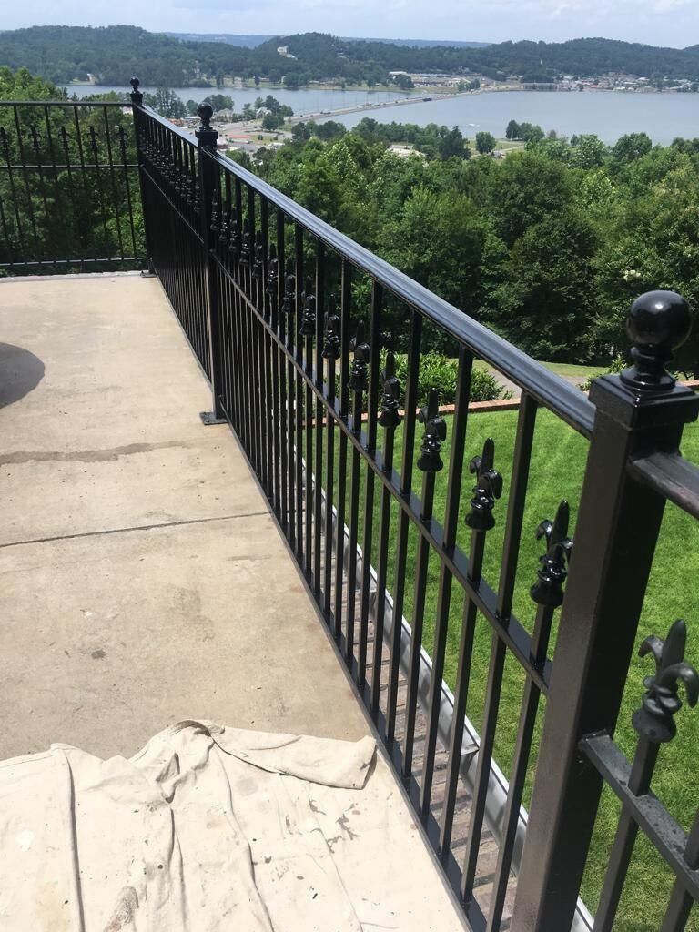 Black Wrought Iron Railing