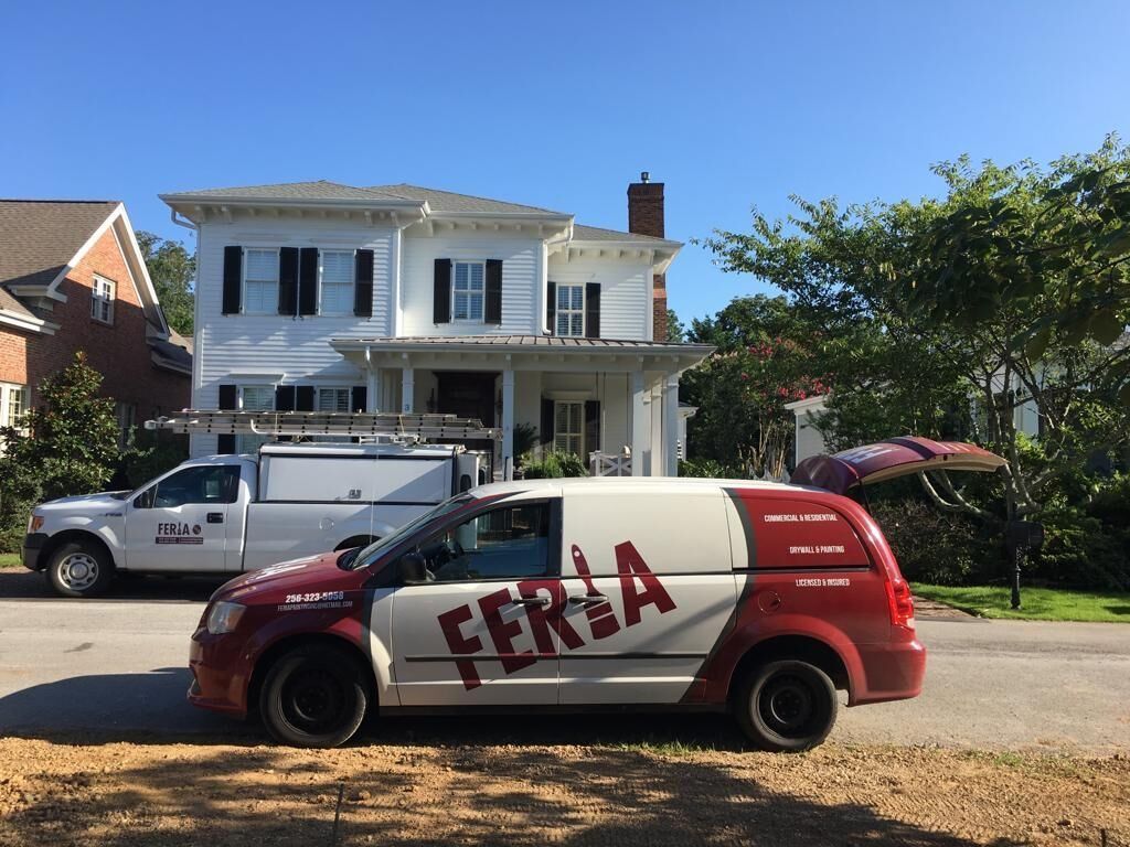 Feria C & M Professional Painters LLC Red Van