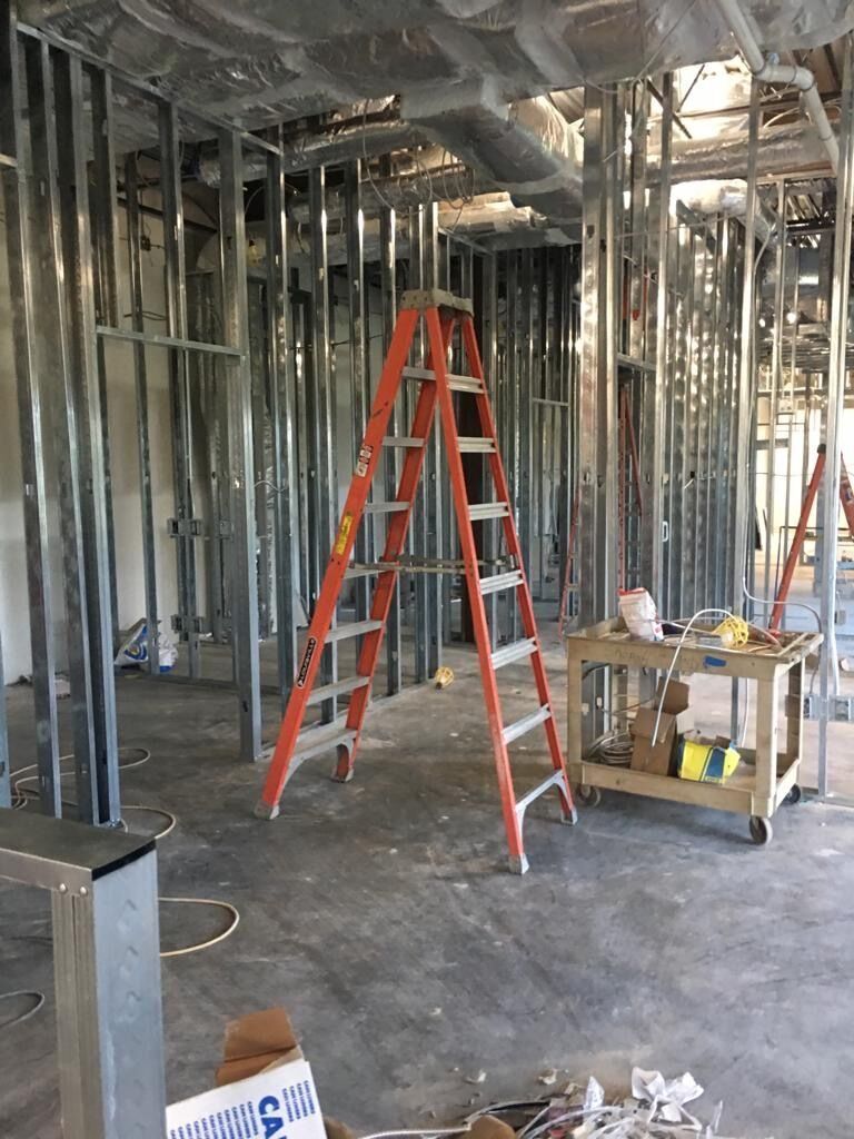 Ladder in the Middle of a Room Under Construction