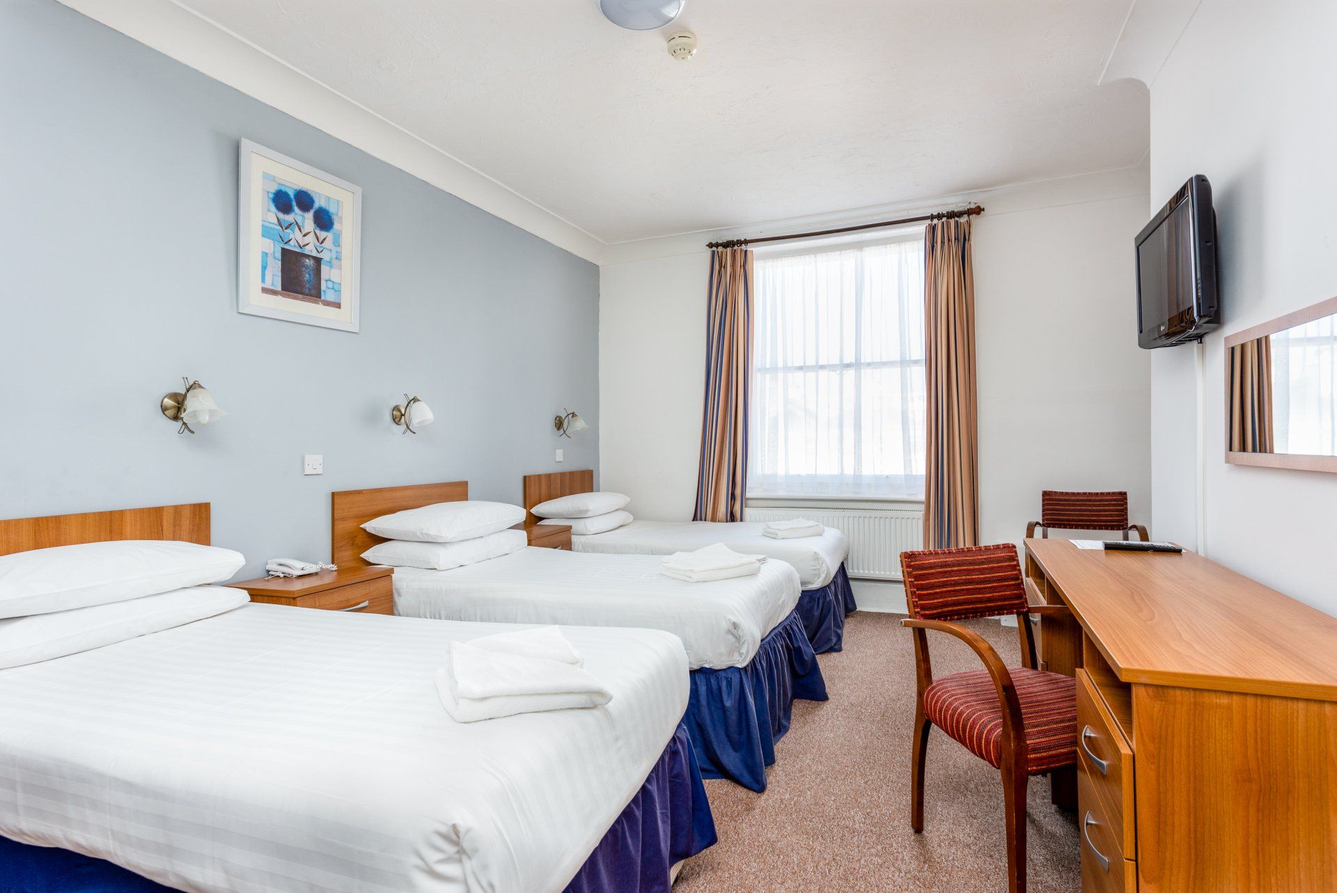 A triple room at the Imperial Hotel in Eastbourne
