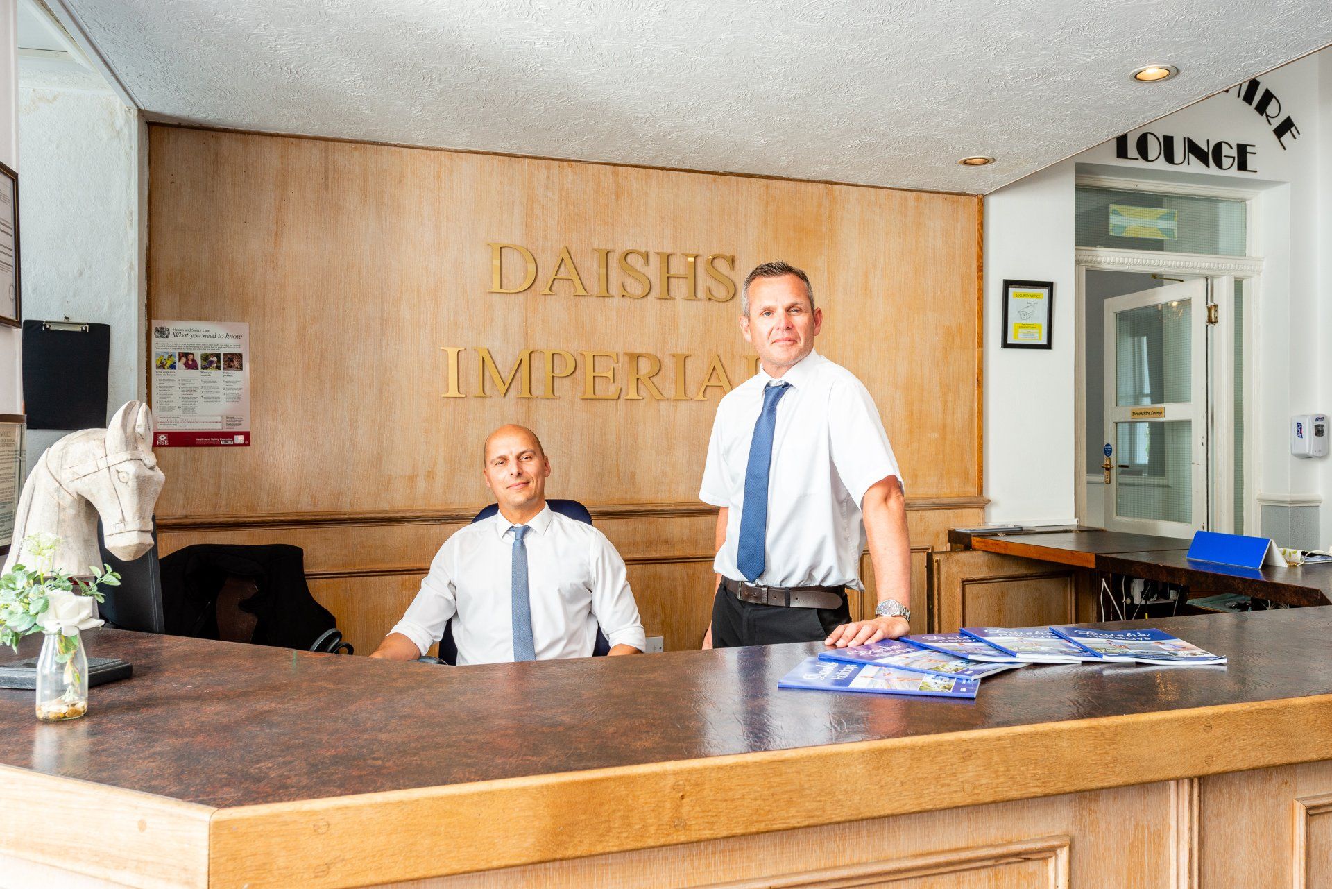 Reception at the Imperial Hotel in Eastbourne