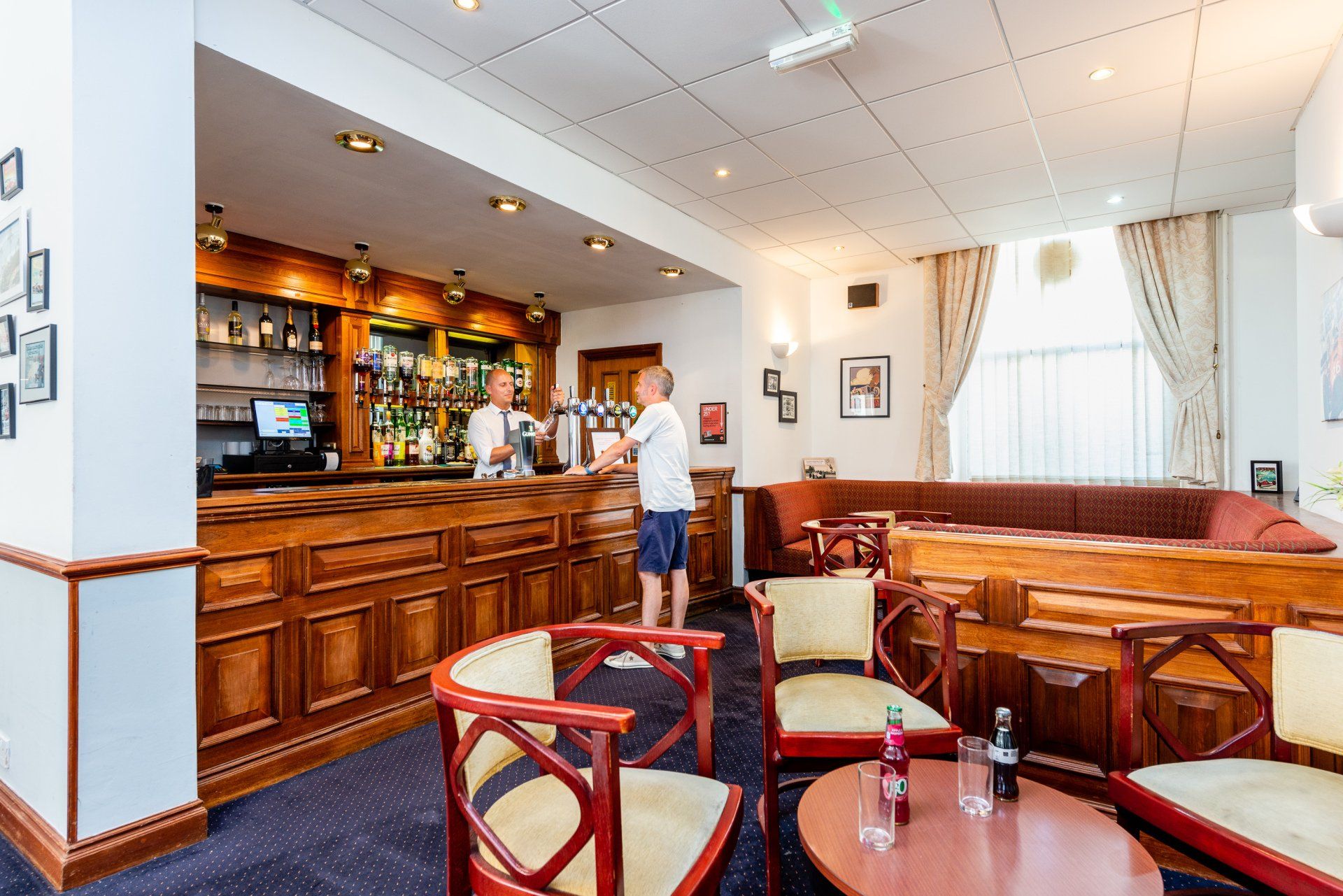 The bar at the Imperial Hotel in Eastbourne