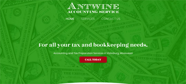 Antwine Accounting Services website