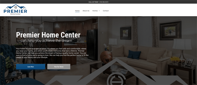 Premiere Home Center website