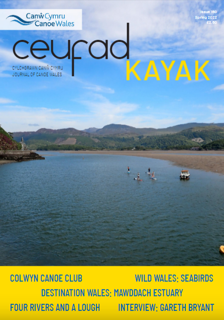 The cover of a magazine called ceufad kayak