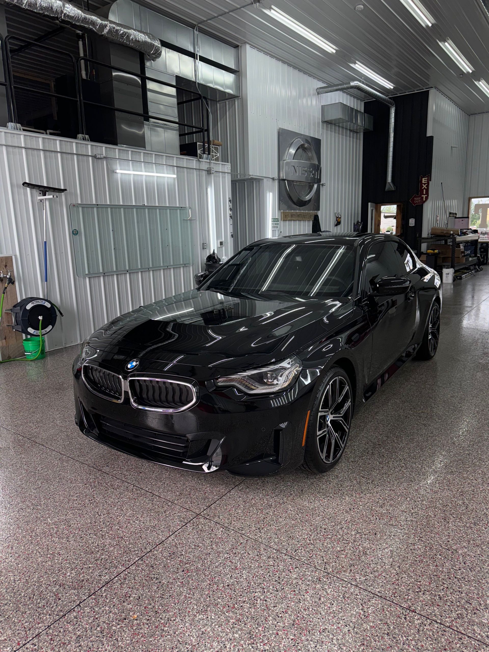A close up of a car wheel with a mercedes logo on it