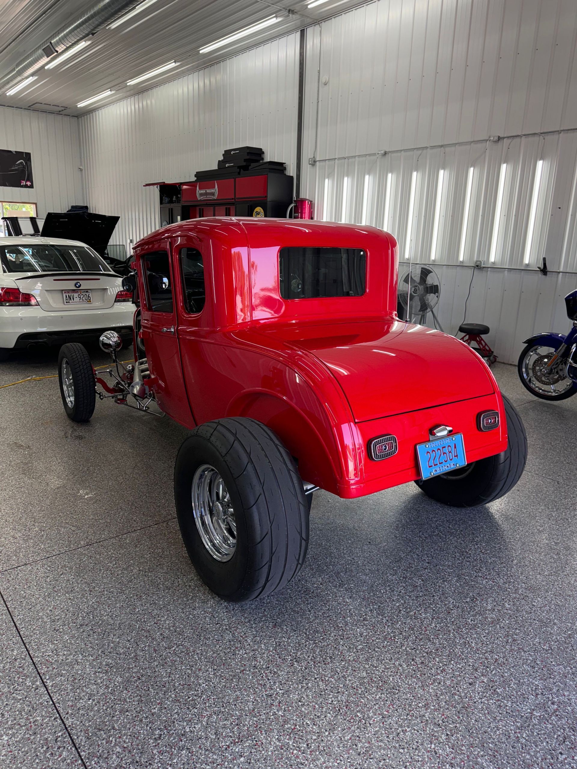 A close up of the rear end of a car