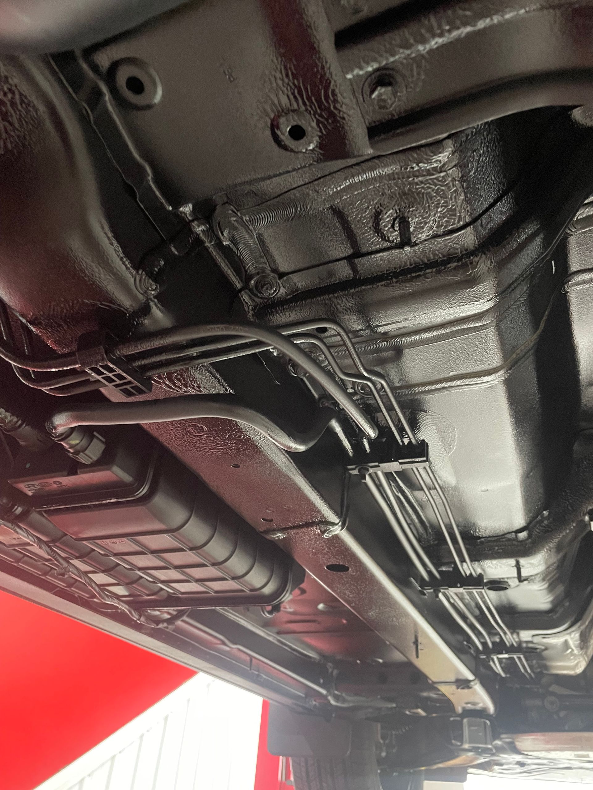 A close up of the rear end of a car