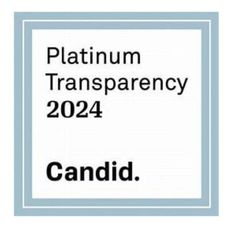 A logo for platinum transparency 2024 by candid.