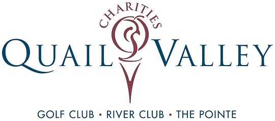 The logo for quail valley golf club river club and the pointe