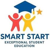 Logo with red and yellow figures celebrating under a blue graduation cap. 