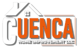 The logo for cuenca home improvement llc is orange and white.