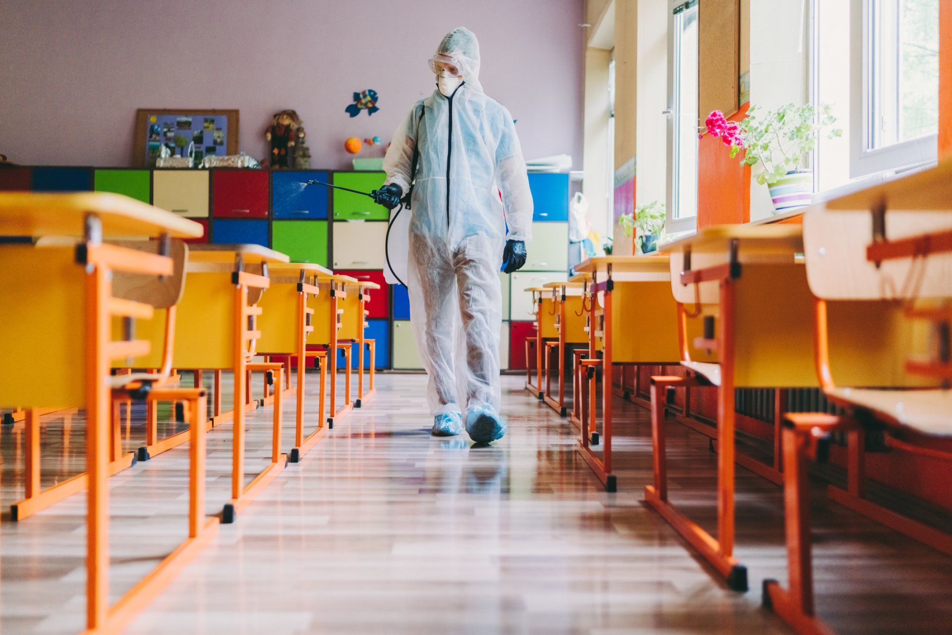 Disinfecting school building — Odessa, FL — Gator Cleaning Solutions
